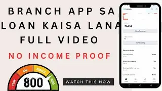 Branch 5000 loan - instant Approval sirf aadar card sa| Branch - personal Loan😍