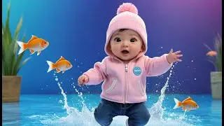 Jumping Fish Splash Dance 🐟💦🎶 | Fun Action Song for Toddlers & Preschoolers