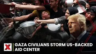 Chaos in Gaza: Thousands Flock to US-Backed Aid Center for Food | NewsX World
