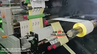 Label finishing machine flexo printing and rotary die cutting machine