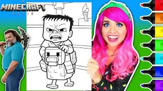 Раскраска &laquo;Куриный жокей&raquo; из мультфильма &laquo;Майнкрафт&raquo; | Маркеры для рисования Ohuhu