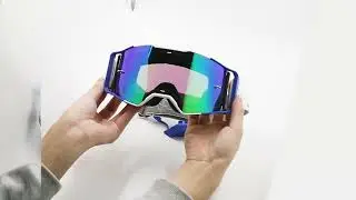 Jiepolly 2023 new arrival motorcross goggles motorcycle glasses remove lens with movable nose guard
