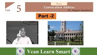 Convocation Address(Tamil) Arignar Annadurai Part - 2 | 11th Standard Unit-5 Prose.