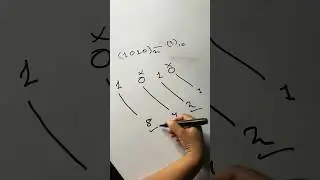 Binary to Decimal Conversion (Easy method) #binaryarithmetic #education #computerscience #binary