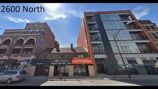 Chicago Illinois - North Halsted Street Every Block 3800N to Midtown Boystown Toward Downtown