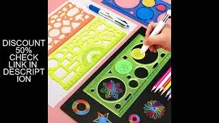 Geometry Spirograph Drawing Stencils Set Painting Template Art Crafts Creative Kids Educational Toy