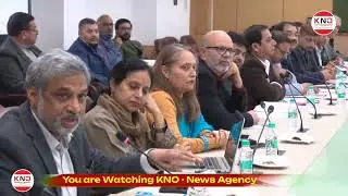 CM Chairing a Meeting of Jal Shakti Department at Civil Secretariat Jammu.