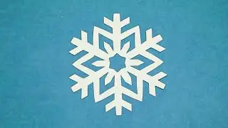 EASY Paper Snowflake in 4 minutes crafts - Christmas DIY decorations