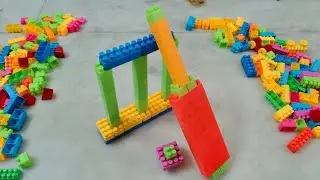 Satisfying DIY Bat, Ball ASMR/ Building Blocks/block game/lego building blocks #asmr#buildingblocks