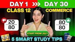 Class 12 Commerce Study Tips 📚 | Best Strategy to Score 95% in Class 12 | Accounts, BST, Eco Tips 🌟