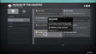 Drainage Triumph &ndash; Destiny 2: The Witch Queen - Season of the Haunted