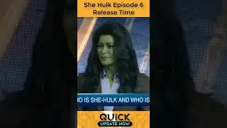 She Hulk Episode 6 Release Time | She Hulk Episode 6 Update | She Hulk Episode 6 | She Hulk #shorts