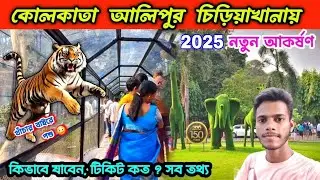 Alipur Zoo Kolkata 2025 | নতুন চমক খাঁচায় আপনি, বাইরে পশু | Alipur Chiriakhana |
