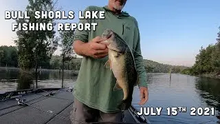 Bull Shoals Lake Fishing Report | Mid July 2021 | Del Colvin