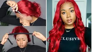 I WENT RED! 🔥 | Body Wave Red Lace Front Wig Install | Tinashe Hair