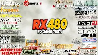 RX 480 + i5 10400F - Test in 60 Games in 2025
