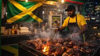 Best Jerk Chicken in Toronto at Night 🍗🔥 | Street Food Adventure&rdquo;