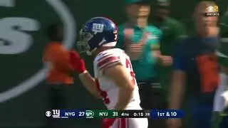 Sandro Platzgummer (New York Giants) with some shifty moves