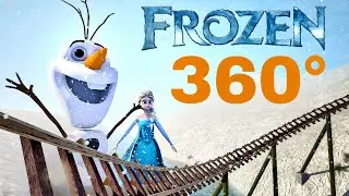 [360&deg; VR] FROZEN Disney's movie rollercoaster POV 360 도 롤러코스터 탐험 ジェットコースター