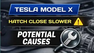 Задняя дверь багажника Tesla Model X закрывается медленно &ndash; возможные причины.