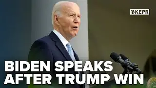 President Biden addresses nation after Trump's 2024 election victory