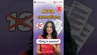 🔥ACCA Exemptions 2025 || Only 4 exams ?? #acca #accaindia #accaexam