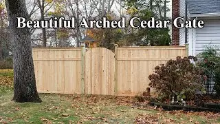 Beautiful Cedar Fence with Arched Gates