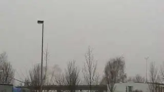 Sprengung der Flutlichtmasten