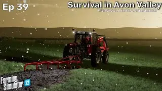 SNOW PLOWING? | SURVIVAL IN AVON VALLEY - Ep39 - FS22 Survival Timelapse Series starting with $0.