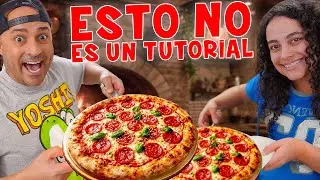 Intento hacer pizza desde cero con mi hija (no sigas estas instrucciones 😂🍕)