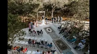 Dreamy Creekside Patio Ceremony at The Barn at Sparrow Creek Ranch - North Texas Ranch Wedding