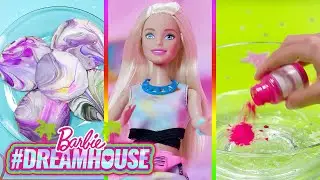 @Barbie | BARBIE&rsquo;S DIY GLiTtER SLiMe & UNICORN SWIRL COOKIES with the EXTRA'S | #DreamhouseREMIX