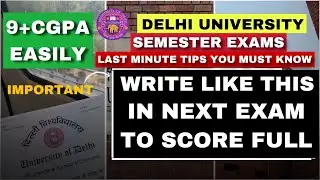 Watch this before your next exam to score full marks| Delhi University Hacks!