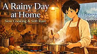 🌧️Rain on the Tin Roof | Cozy Anime-Style Slow Living Story  