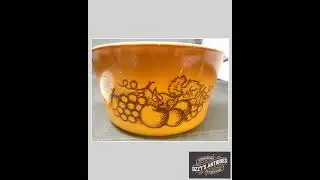Rare Vintage 80's Pyrex Old Orchard 1Qt. Casserole Dish W/Lid #473