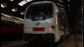 E.402B-109 + CARROZZE UIC-Z IC (+PILOTA Z1) MANOVRA STAZIONE DI MILANO CENTRALE