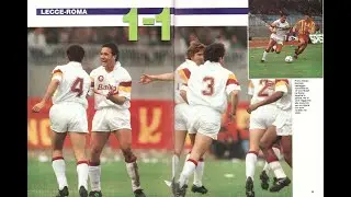 Lecce-ROMA 1-1 MUZZI 6&ordf; giornata Ritorno 03-03-1991