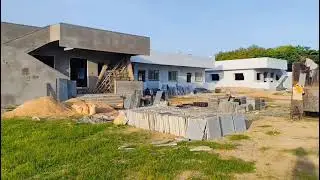శుభోదయం - Harsha Ashramam - June 05, 2025 - Received flooring granite for the Dining Hall