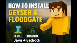 Minecraft JAVA + Bedrock Server Setup Fast and Easy || Geyser + Floodgate  || Hexonode Hosting