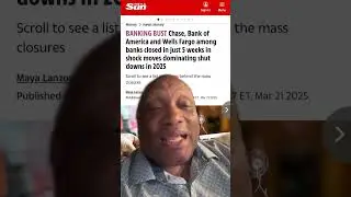 Chase Bank of America and other banks closing locations in 2025 at alarming rate liquidity gone? SEC