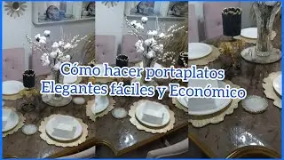 IDEAS PARA HACER PORTAPLATOS/PLATOBASE/ ECON&Oacute;MICOS Y ELEGANTES/Mariapia en Casa