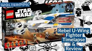 LEGO Star Wars 75155 - Rebel U-Wing Fighter Timelapse & Review
