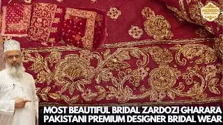 Bridal Zardozi Gharara Pakistani 😍 | Premium Designer Bridal Collection 2026 | #zardoziwork 