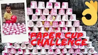Aadikesh😍play and fun with paper cups.. 🥤🥤🥤