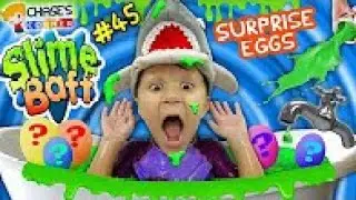 Chase's Corner: SLIME BATH CHALLENGE w/ SURPRISE EGGS TOYS (#45) (REUPLOAD)