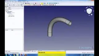 FreeCAD - Sweep Curve - Curva com o comando Sweep