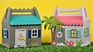 Intro to Scalloped Treat Box Beach House Add-On + 2 projects from start to finish