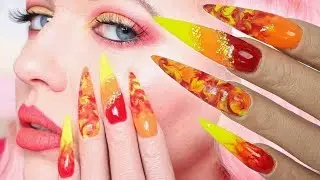 ОГНЕННЫЕ НОГТИ НА РУКЕ ПУЧИЕЗ РОЗИ | СЕКРЕТНАЯ ФРУКТОВАЯ КОЛЛЕКЦИЯ MIA |