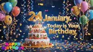 24 January| Today is Your birthday| Happy Birthday song video|Edit with Varghese|
