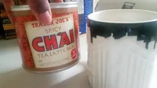 Chai Tea Latte with almond and coconut milk